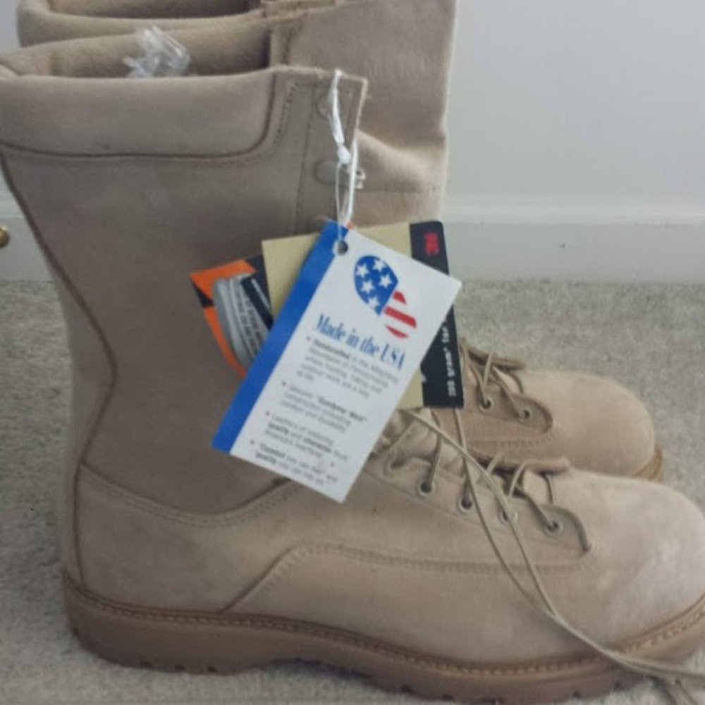 Belleville Army Combat Boots Size Men's 12.5 W Labeled